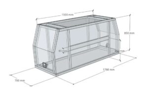 700mm Gullwing Canopy Tool Box