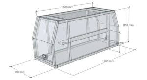 700mm Aluminum Canopy tool boxes