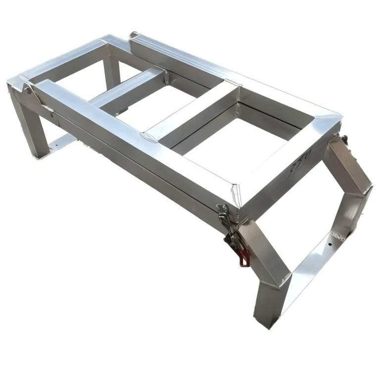 Raw aluminum rear ladder 3