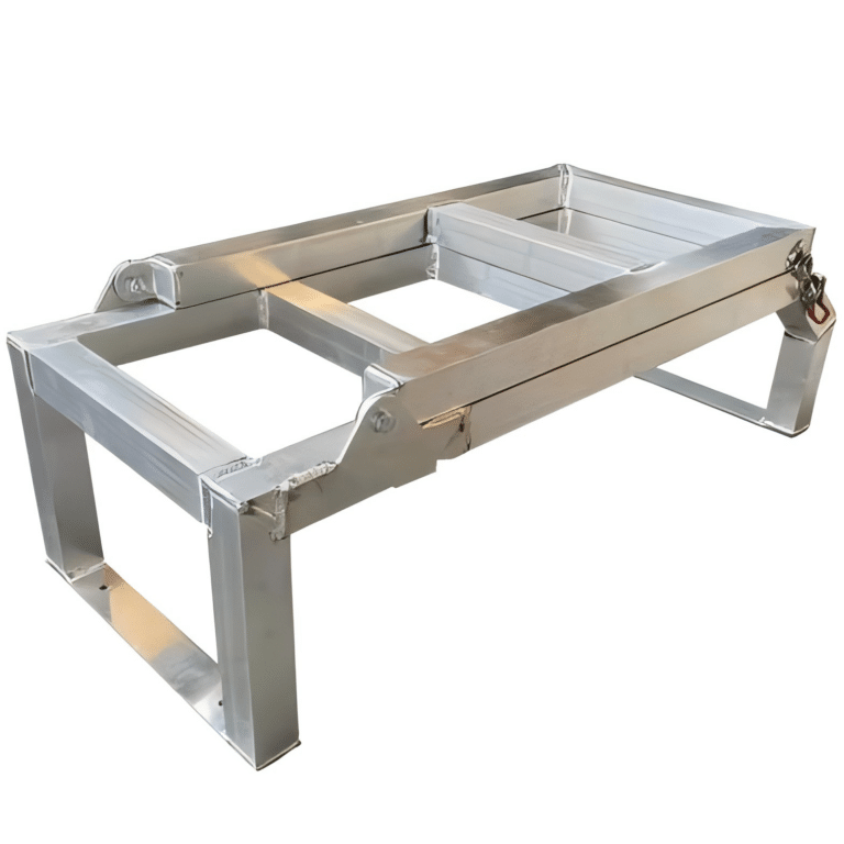 Raw aluminum rear ladder 5