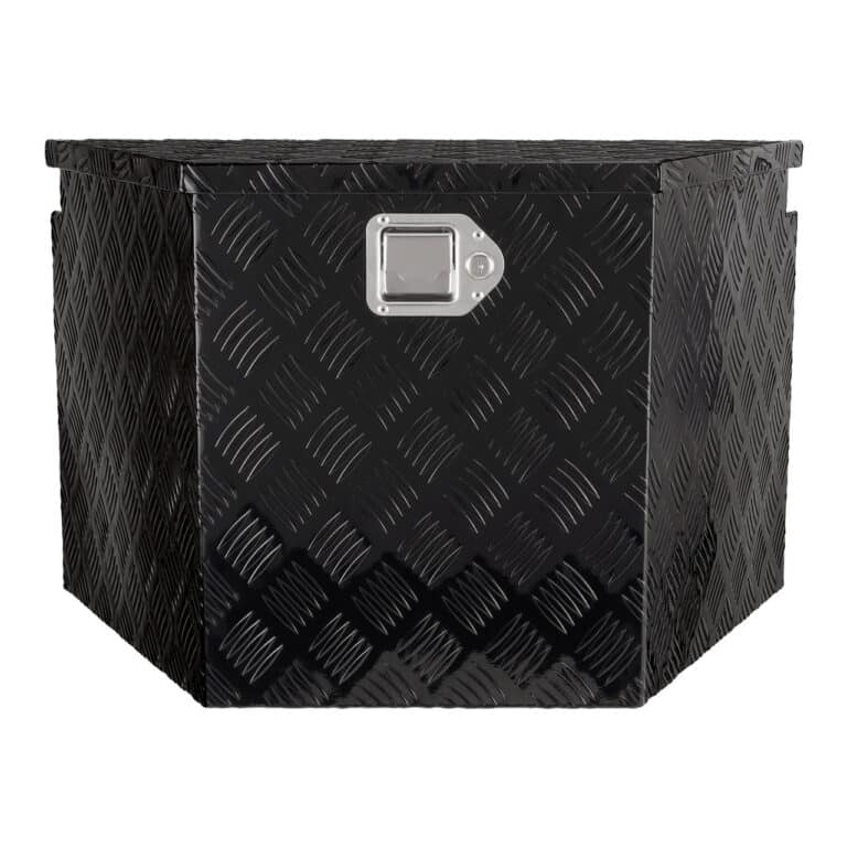 black draw bar mounted aluminum tool box 10
