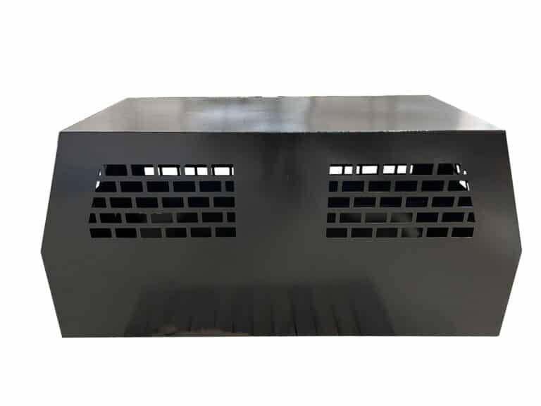 black flat plate dog box 14