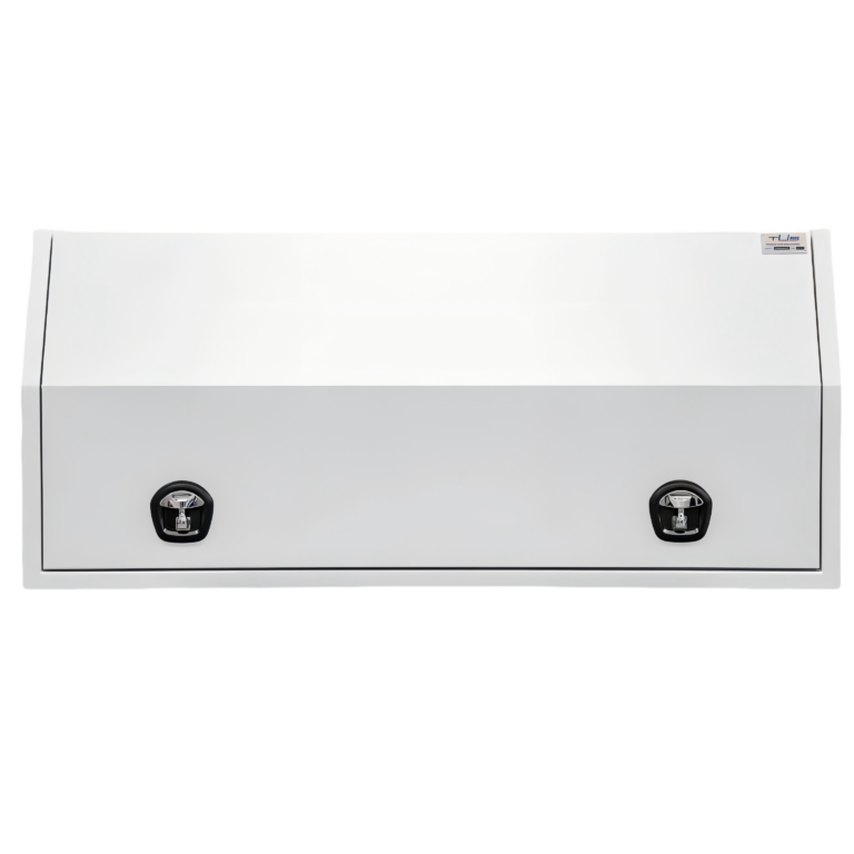 white flat full side open tool box 2