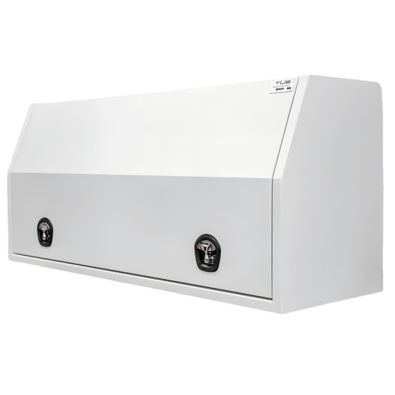 white flat full side open tool box 3