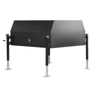 Black Flat Jack Off Aluminium1800mm Canopy