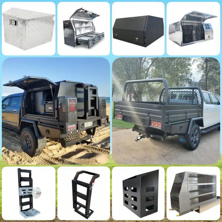 Aluminium tool box and canopy