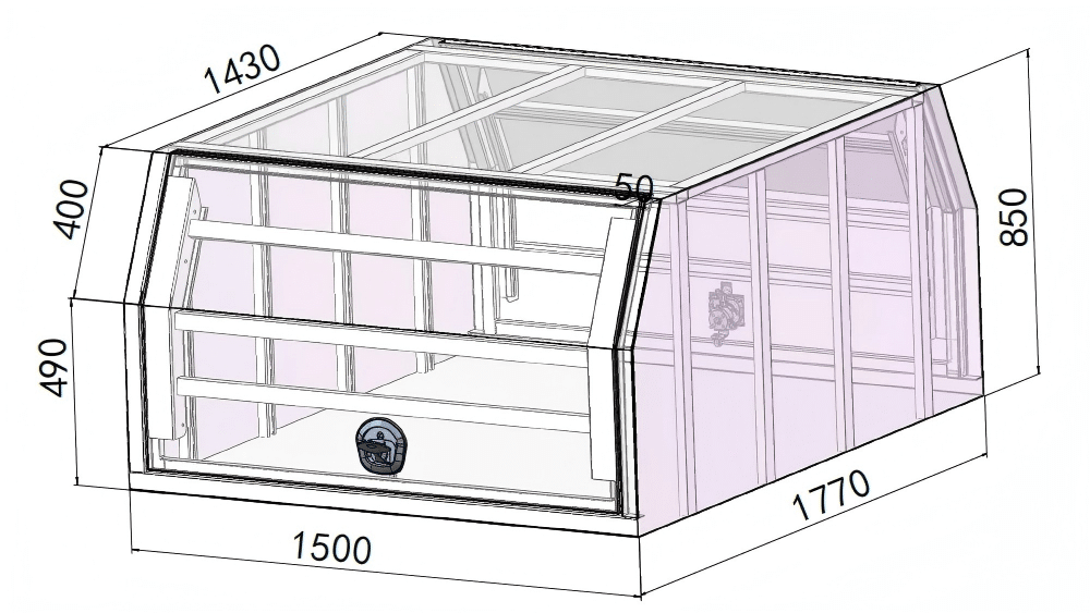 1500 ute canopy sizes