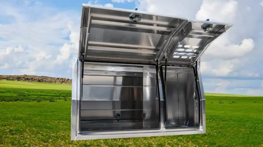 dual cab canopy with dog box 