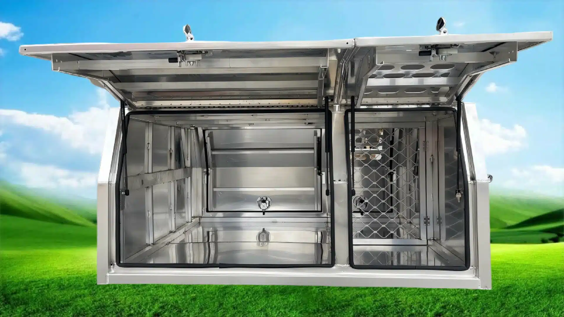 ute canopy with dog box