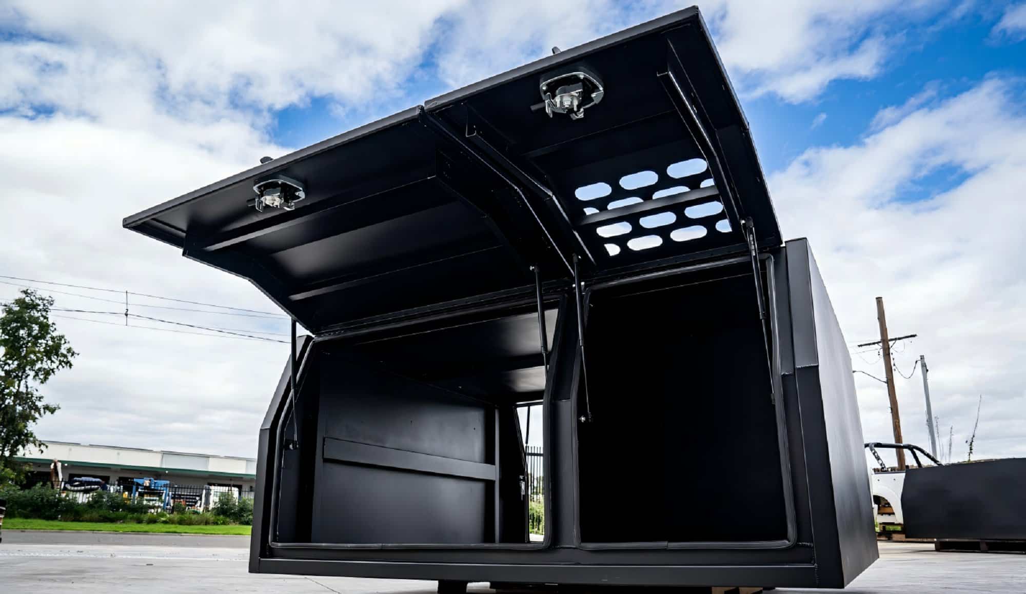 aluminium ute canopy dog box